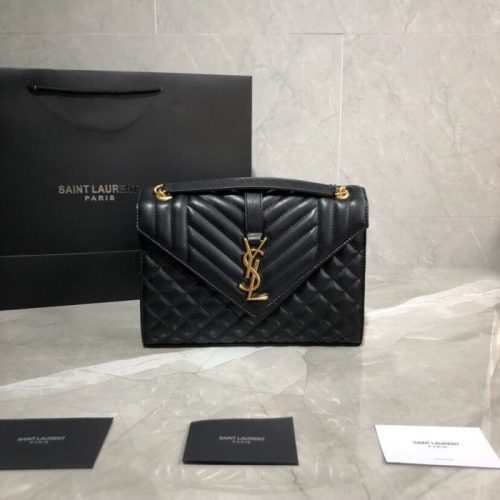 ENVELOPPE envelope chain satchel v-shaped+rhombic