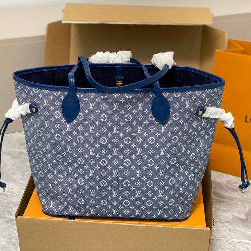 Denim shopping bag