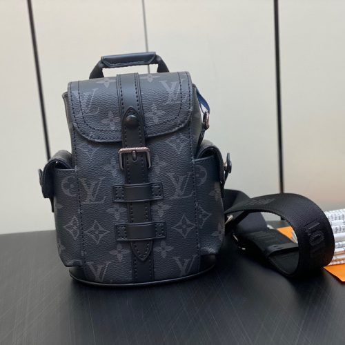 black flower men's bag mini backpack series