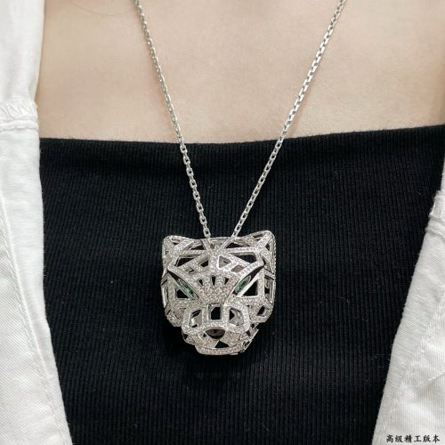car hollow leopard necklace