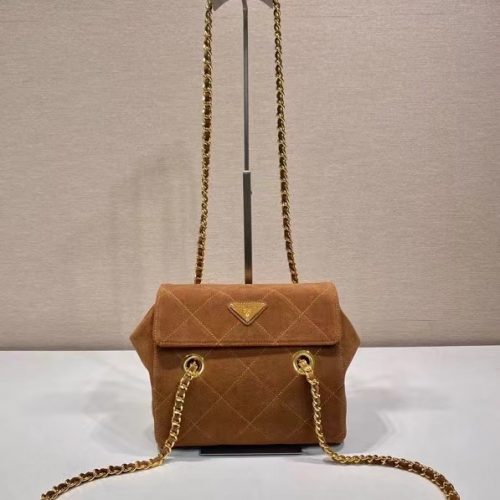 Vintage vintage chain diamond grid wandering bag
