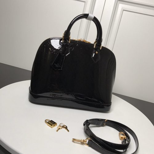 Alma Style Patent Leather Handbag
